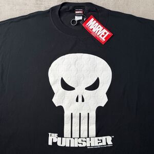 NWT Vtg Marvel The Punisher Graphic Shirt Men’s XXL Skull Black Dead Stock 2002